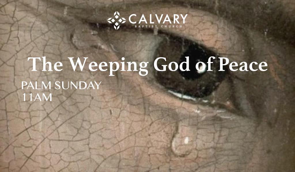 “The Weeping God of Peace” Luke 19:28-44